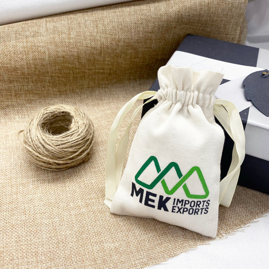 Small cotton canvas bags for jewelry, wedding and party gifts bag for guests