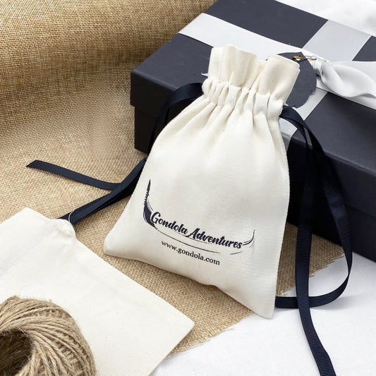 Cotton canvas bag with personalized logo or print, drawstring bags with logo