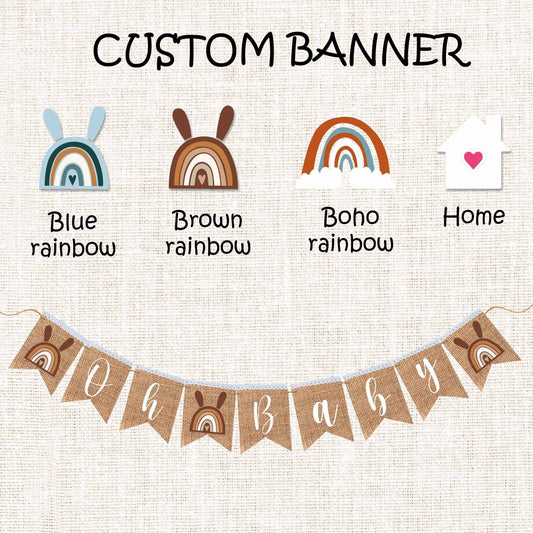 Customized baptism bunting banner, Baby shower, The first baby birthday, birthday party banner