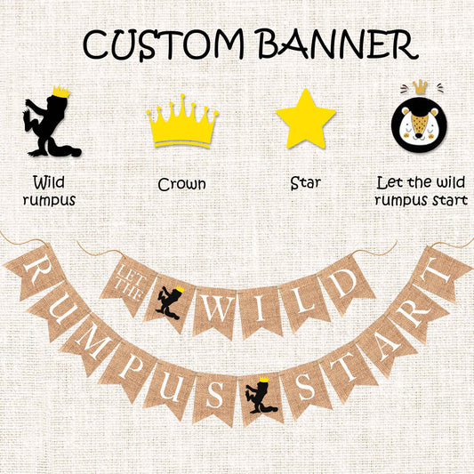 Customized a wild one bunting banner, One year birthday, Baby birthday party