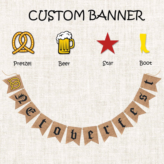 Customized banner for Oktober festival, Rodeo Party Decorations Cowboy First 1st Birthday
