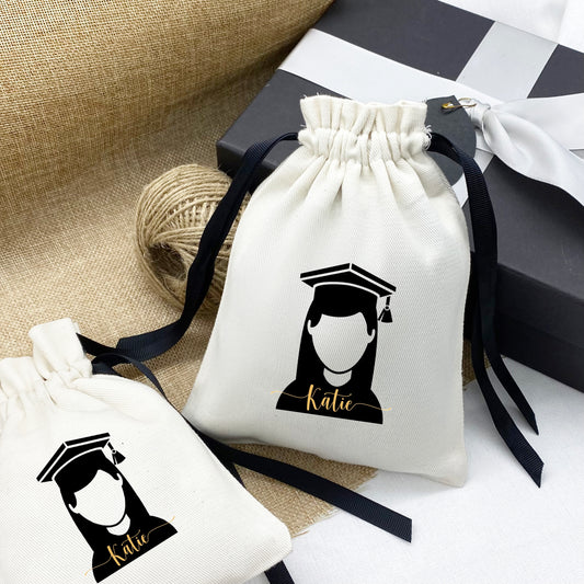 Personalized graduation party favor gift bags, party favors, high school and college celebrations