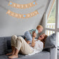 Sweet Baby Boy Burlap Banner Bunting