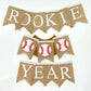 ROOKIE of the Year BANNER with personalized Name - Baseball First BIRTHDAY, Cake Smash Prop - Baseball theme bunting