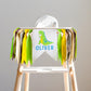 First DINO Highchair , Dinosaur 1st BIRTHDAY Banner with Tassels | Pre-Assembled Ready to Hang