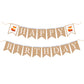 Woodland fox happy birthday banner, burlap birthday banner, happy birthday bunting, birthday flag, party decorations