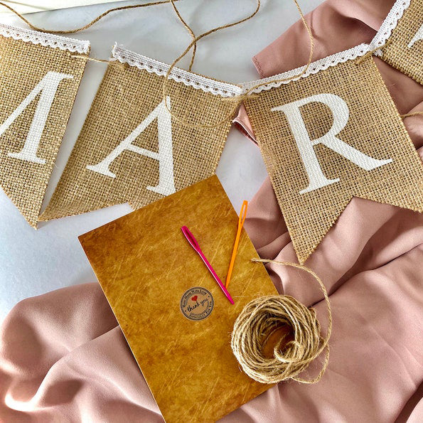 Sweet Baby Girl Burlap Banner Bunting