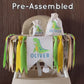 First DINO Highchair , Dinosaur 1st BIRTHDAY Banner with Tassels | Pre-Assembled Ready to Hang