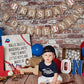 ROOKIE of the Year BANNER with personalized Name - Baseball First BIRTHDAY, Cake Smash Prop - Baseball theme bunting