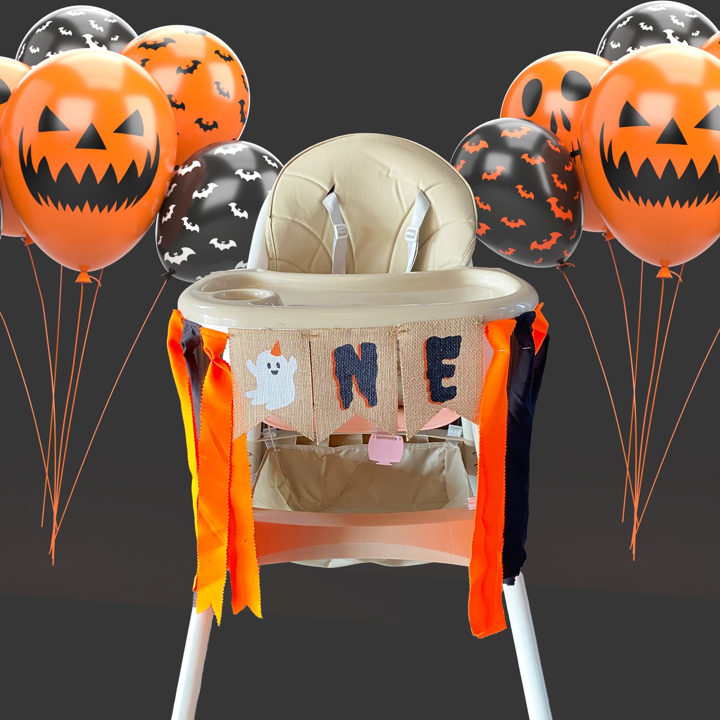 HALLOWEEN ONE BANNER FOR HIGHCHAIR