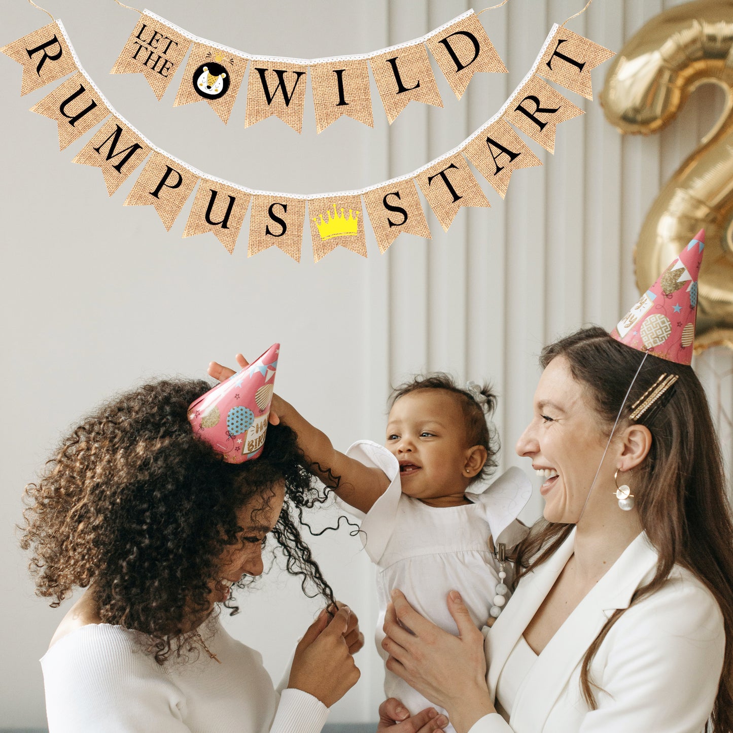 Customized a wild one bunting banner, One year birthday, Baby birthday party