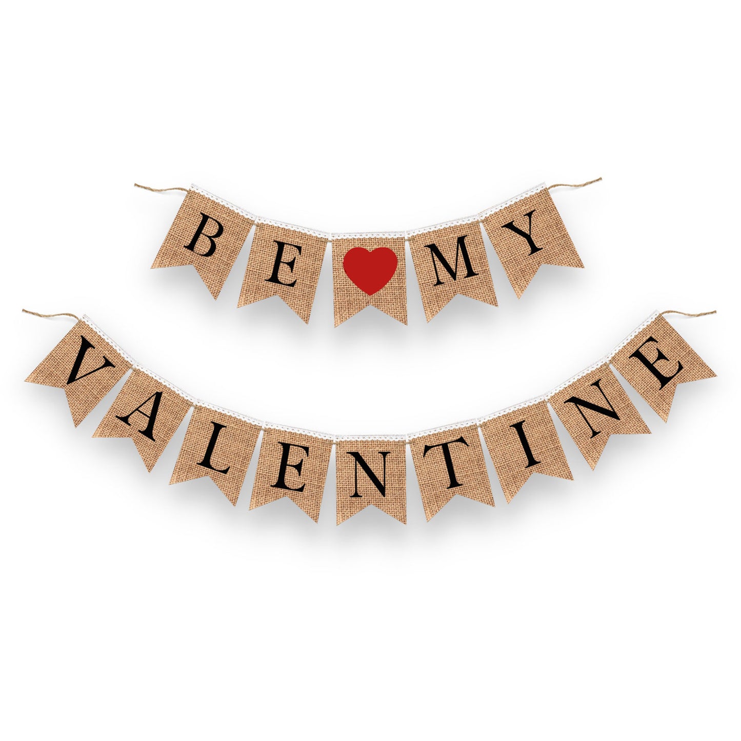 Valentines Garland | Valentine Banner | Be my Valentine sign with red heart | Rustic Valentine Decor backdrop