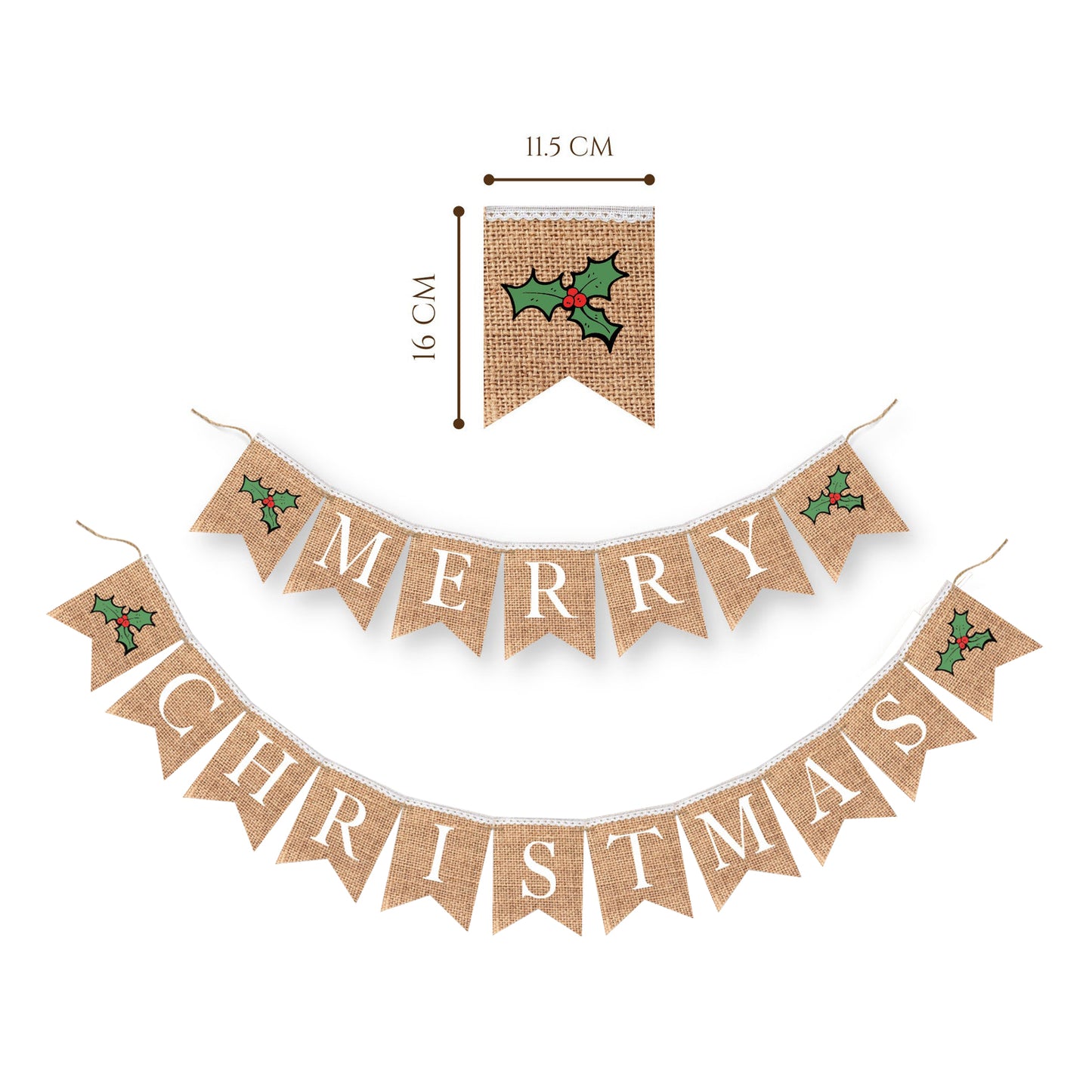 Customized Christmas theme banner, Christmas party, Christmas Holiday Decor Burlap Bunting