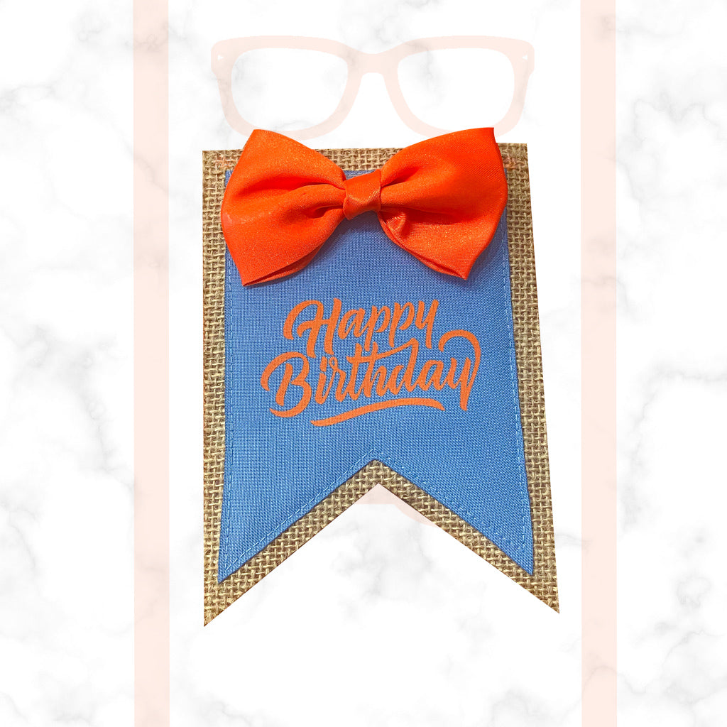 Blippi birthday party sets, Birthday burlap banner, Rustic birthday party decorations