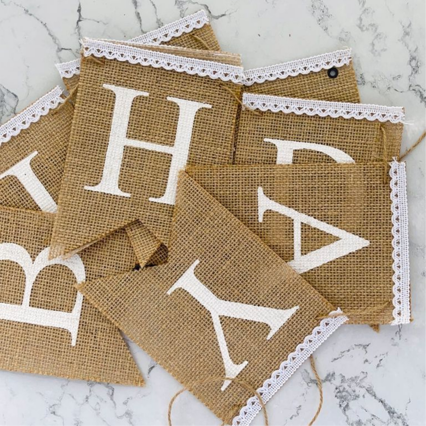 Happy Thanksgiving Turkey Garland Hessian Burlap Bunting for Thanksgiving fall Harvest Decoration