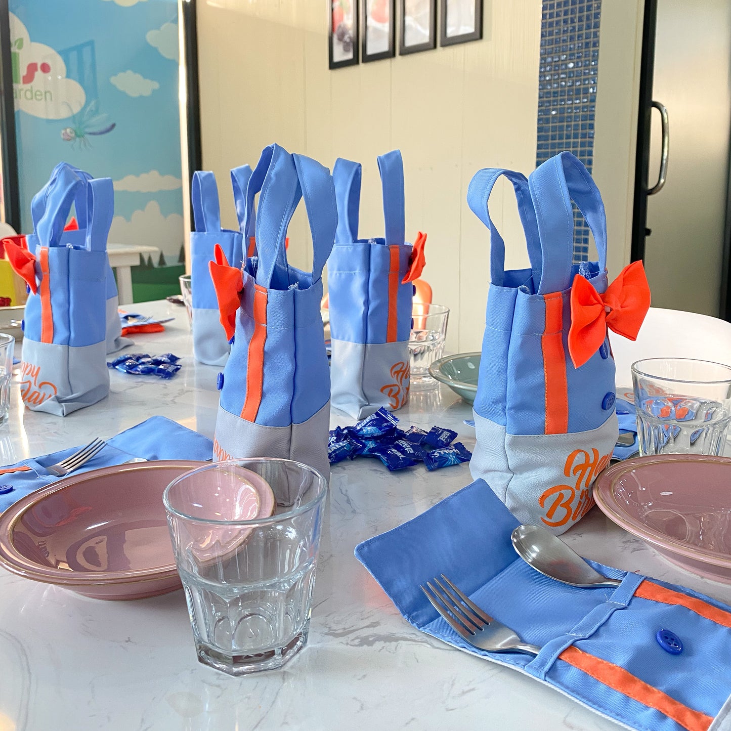 Personalized Blippi Candy Bags, Birthday Party Favor Bags (Attach your logo via Message or Email down below in the description)