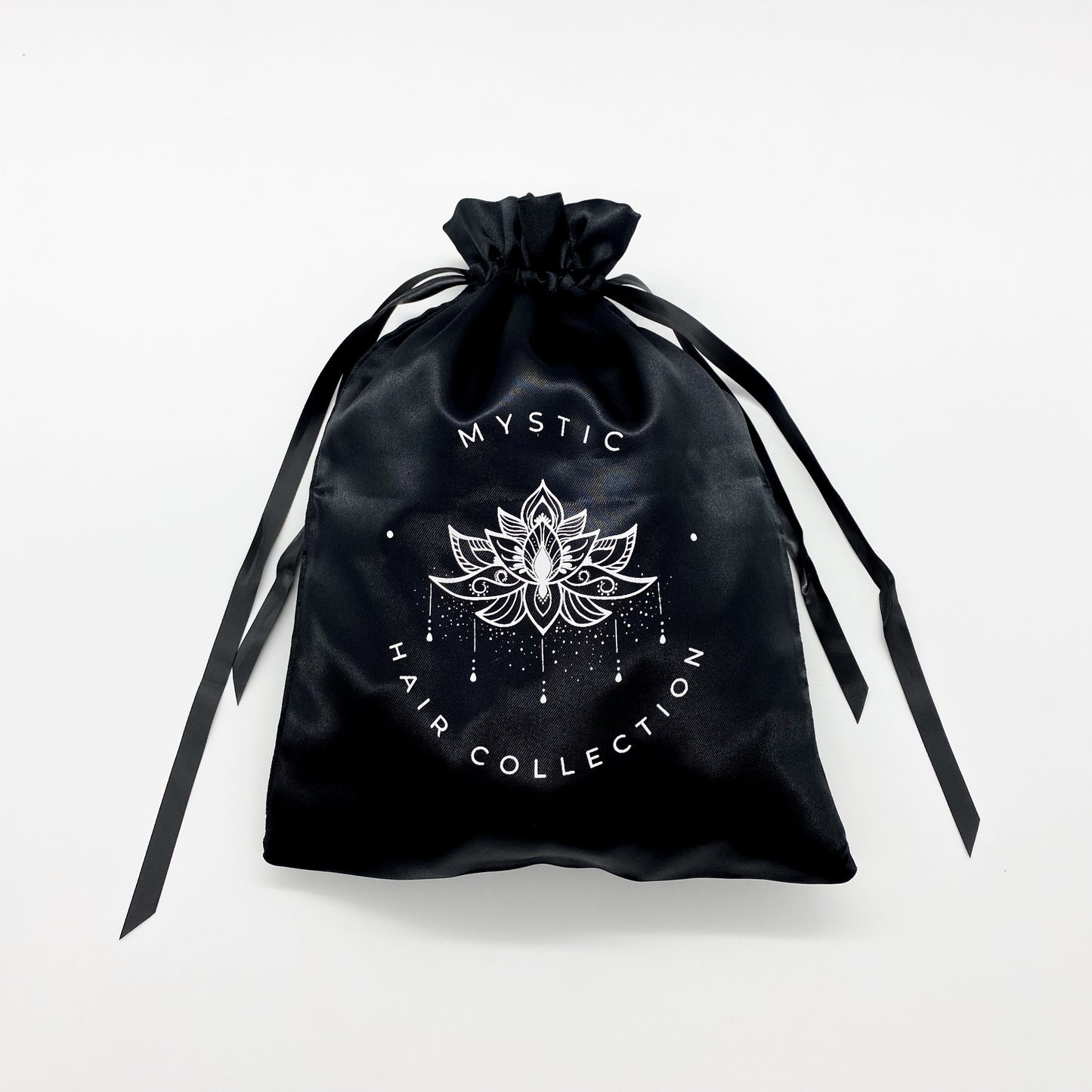 Custom Satin Hair bag Bulk size 22x30 cm, Custom Logo Wig Packaging Drawstring Silk Bag Wholesale