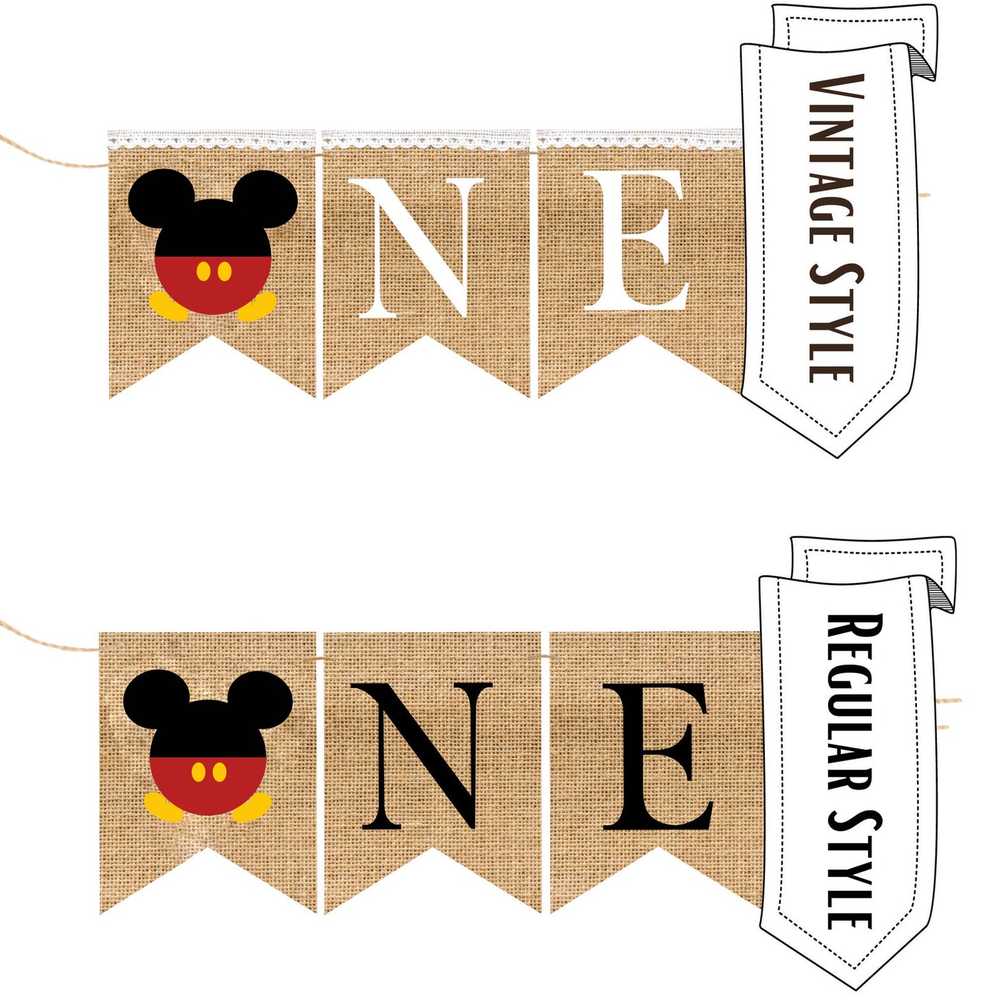 MICKEY ONE BANNER Highchair