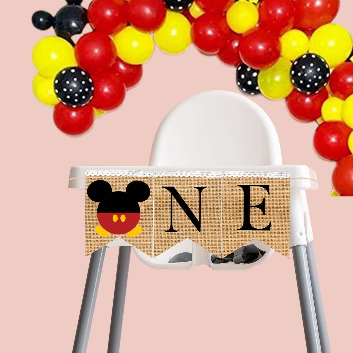 MICKEY ONE BANNER Highchair