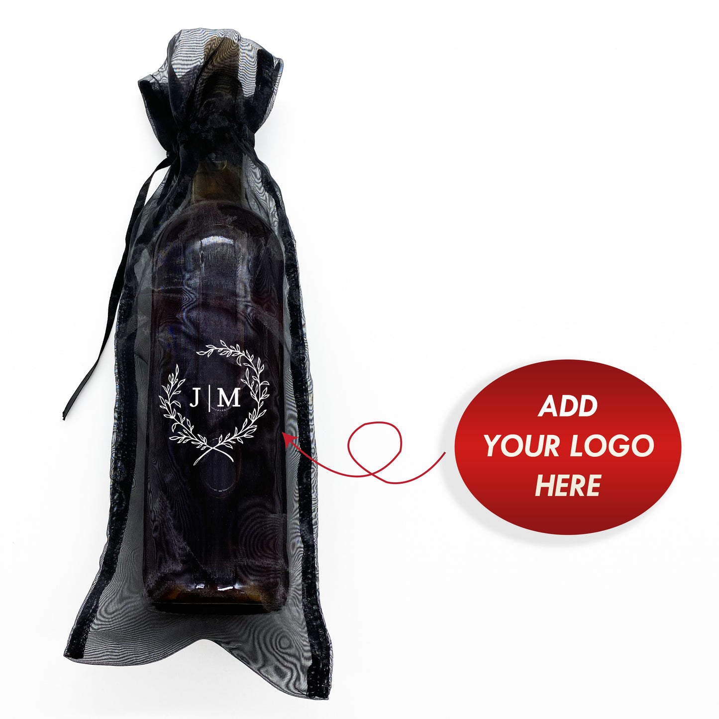 Wine Favor Bags Wedding for Guest, Organza Gift Bags, Sheer Favor Bags with Drawstring