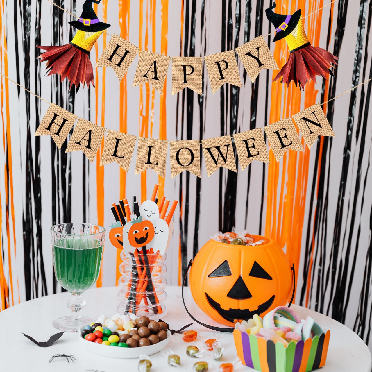 Rustic Halloween Decorations Halloween Burlap Banner