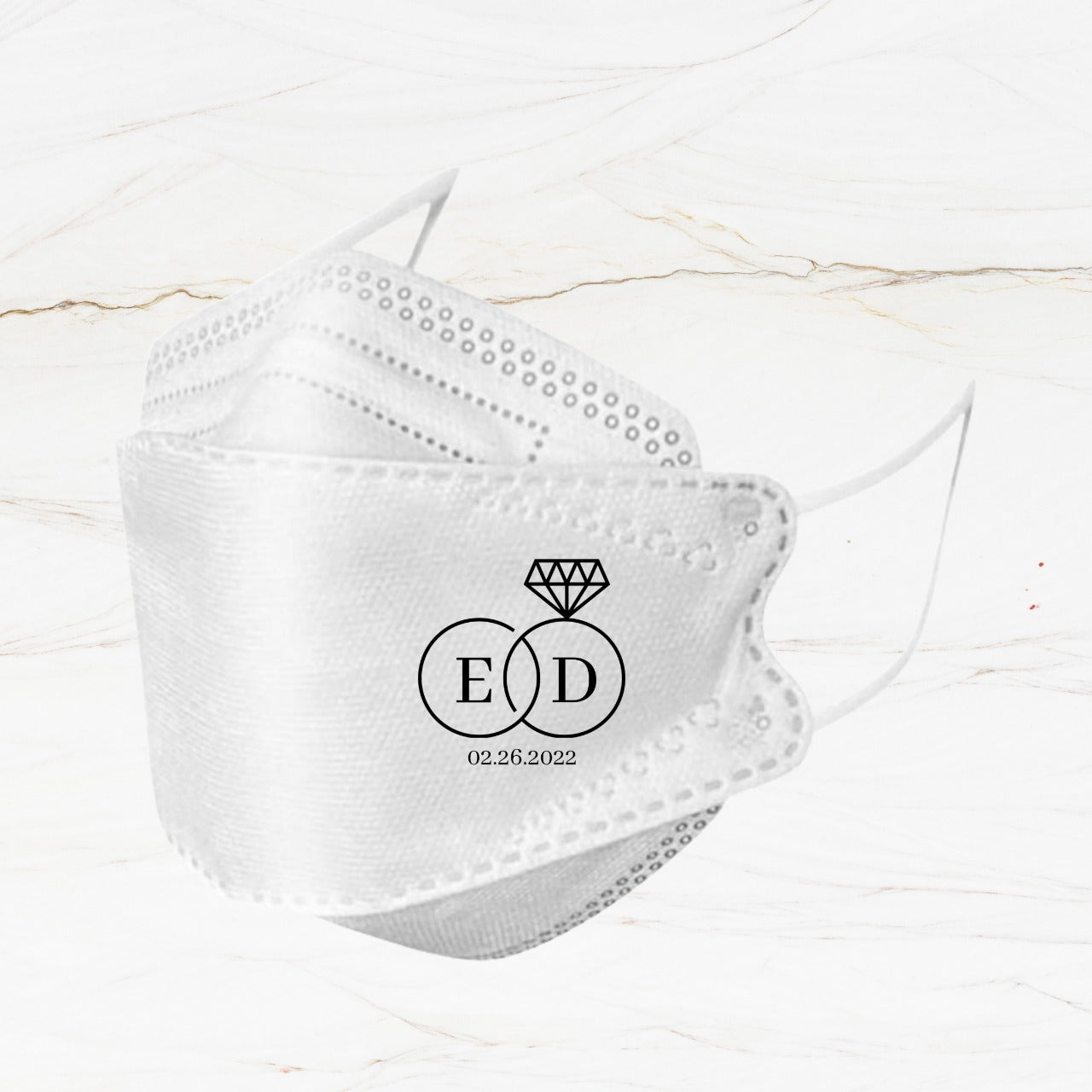 Disposable Mask for Wedding Party with Luxury satin pouch