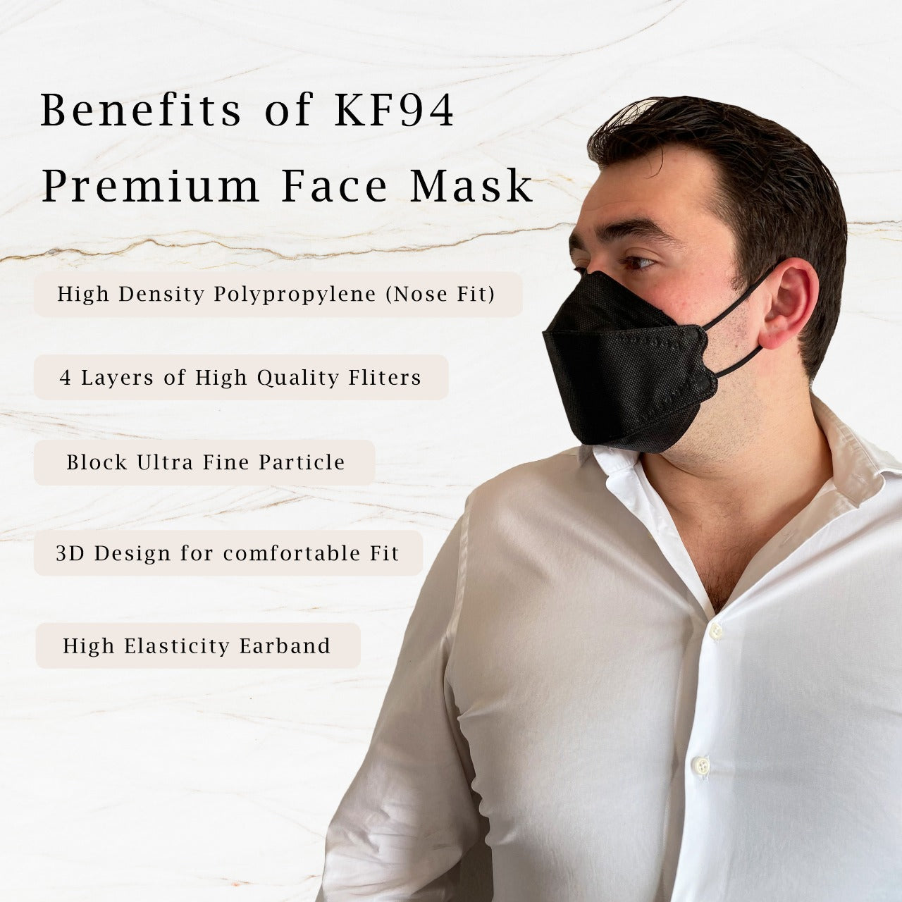 Disposable Mask for Wedding Party with Luxury satin pouch