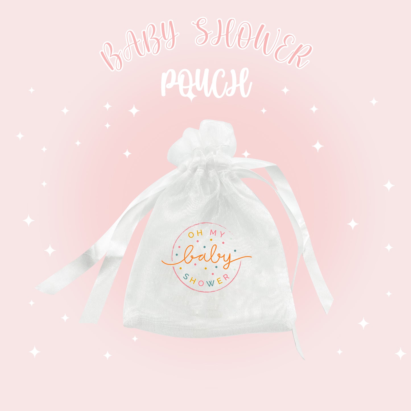 Baby Shower Favor Bags, Personalized gifts bulk for Birthday baby shower