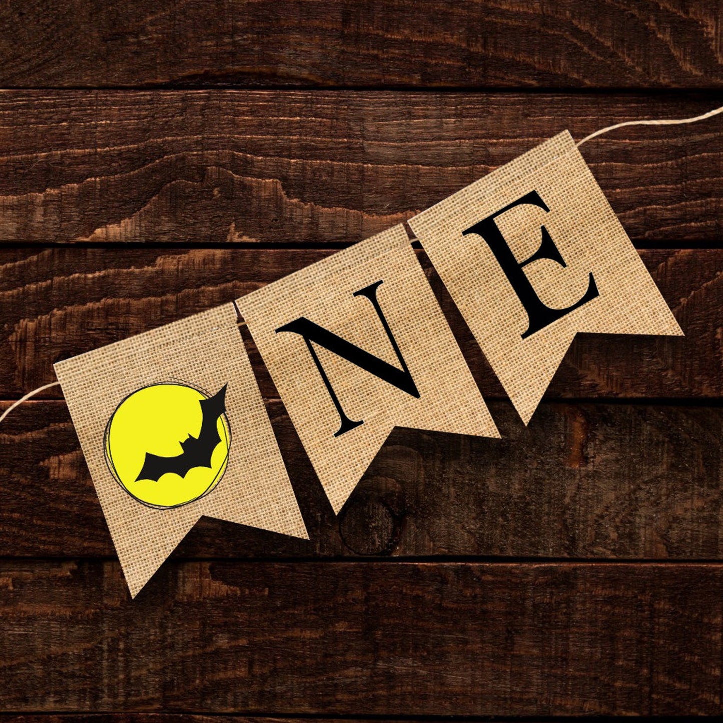 Bat man Birthday Banner Party Decoration | bat man Highchair Bunting for Boy 1st First Birthday Decor