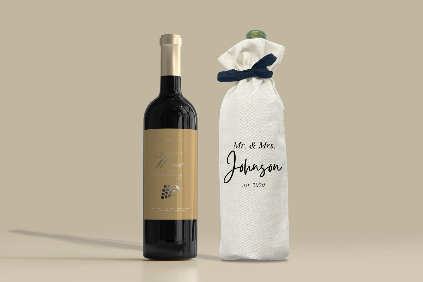 Cotton canvas wine gift bags, personalized logo printed on wine bags, reusable bags, party decors, wedding gifts