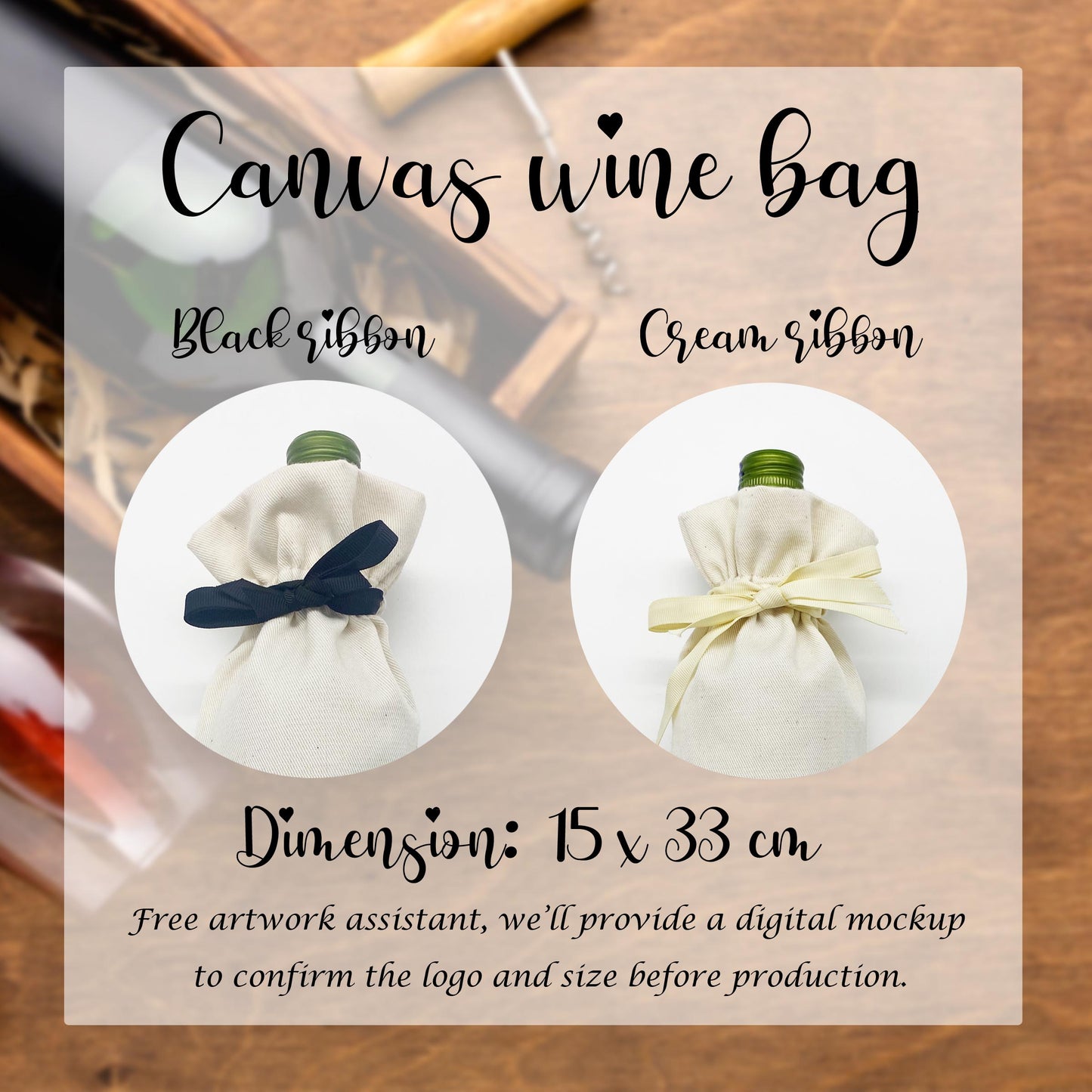 Set of 6 Christmas wine bags for your Christmas party, Christmas wine bags, Holiday wine bags