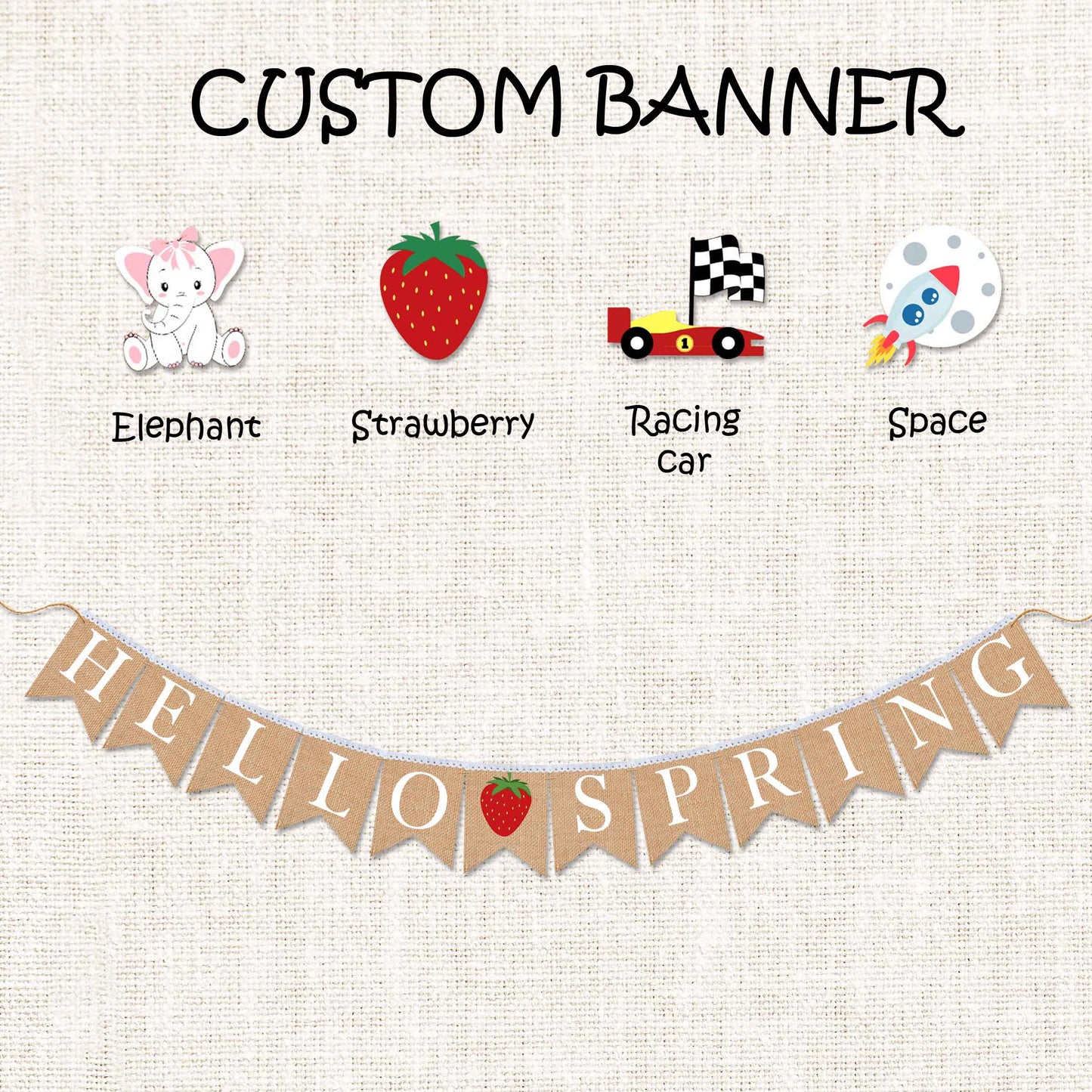 Customized One year birthday banner, birthday party banner, One highchair banner