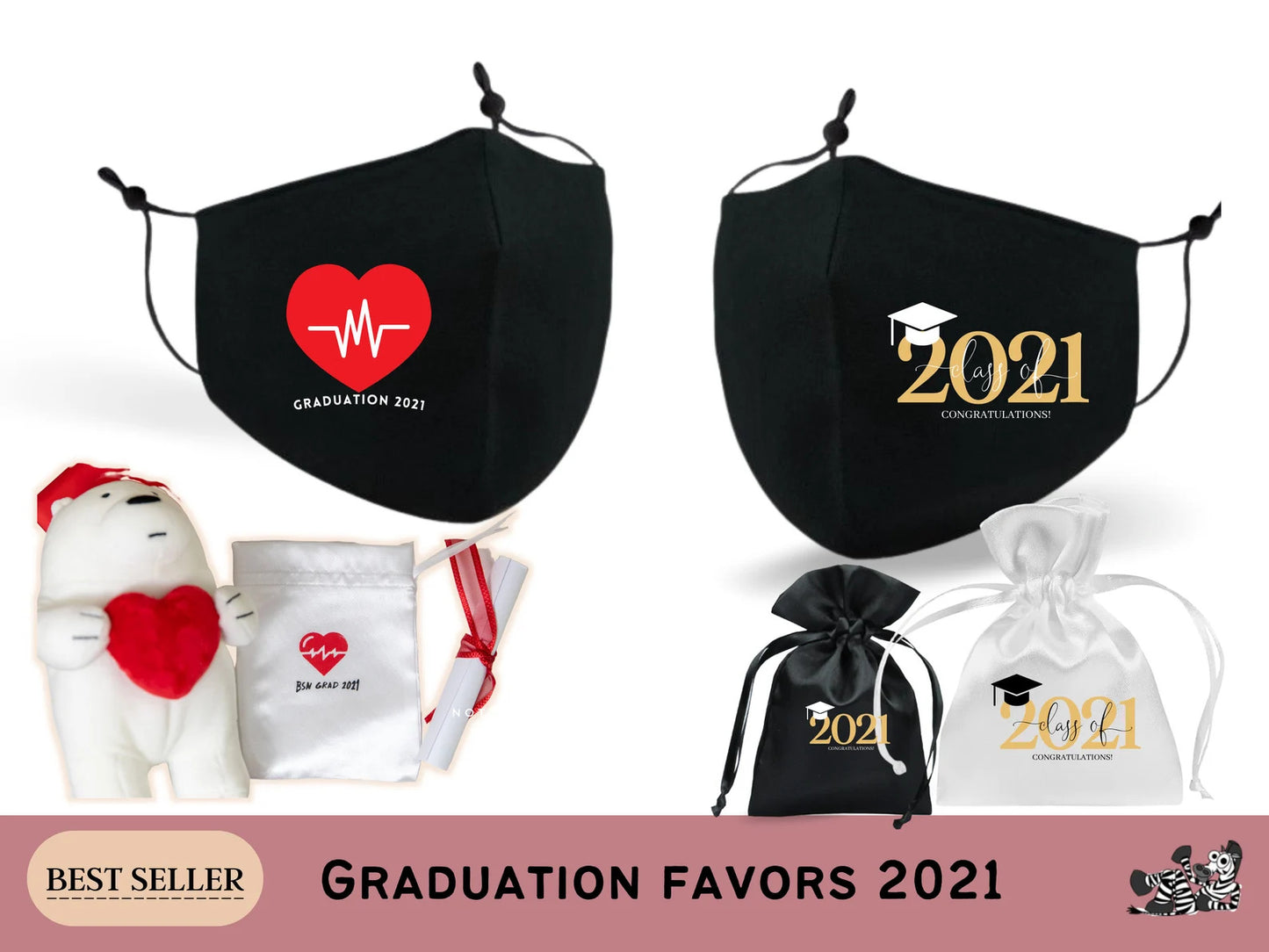 Graduation Party Favors Goodie bags 2021 for guest Bulk, Graduation & Congratulations Gift for Her, pre school Graduation and Birthday Gifts