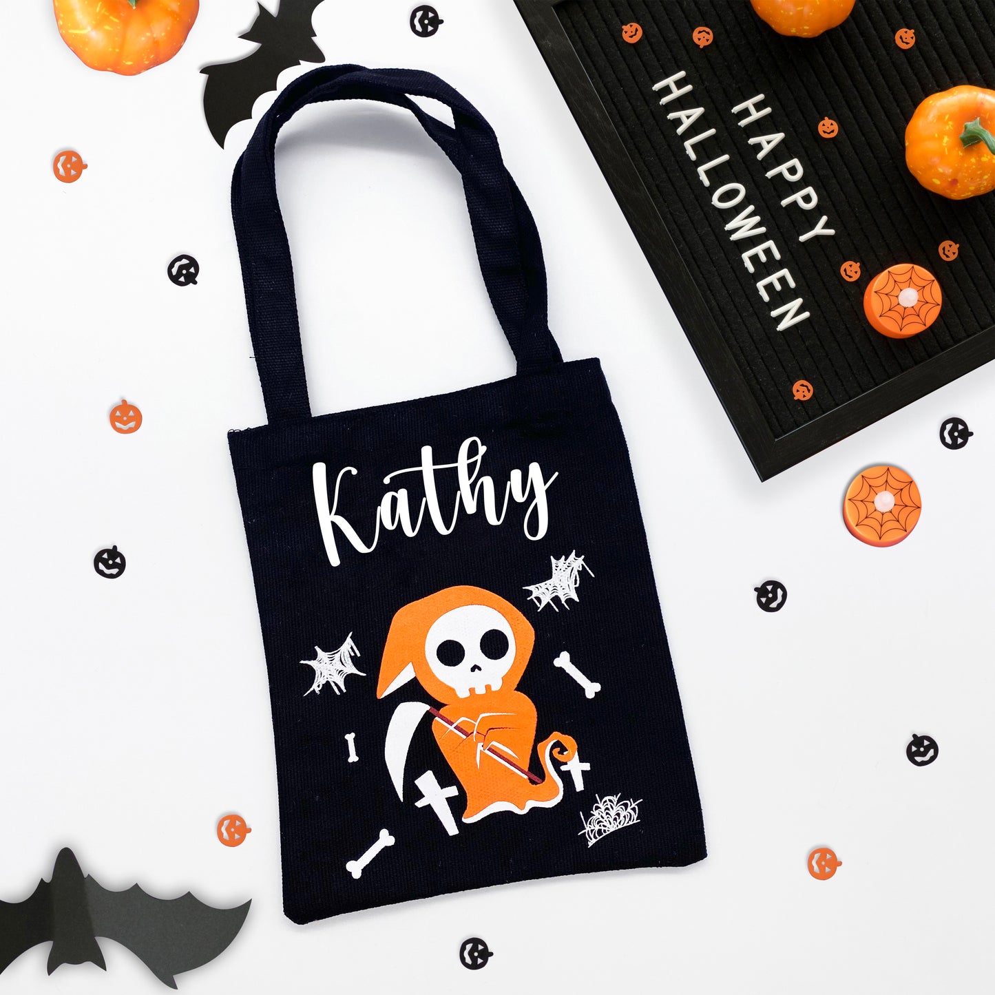 Personalized Halloween Trick or Treat Bags, Halloween Treat Candy Bags for Kids, Halloween Goodie Bags, Gift bags, Halloween Party