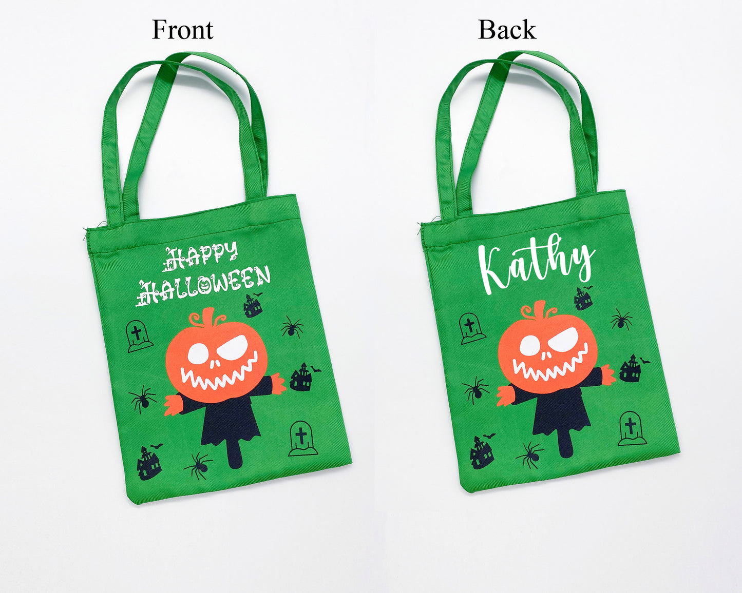 Personalized Halloween Trick or Treat Bags, Halloween Treat Candy Bags for Kids, Halloween Goodie Bags, Gift bags, Halloween Party