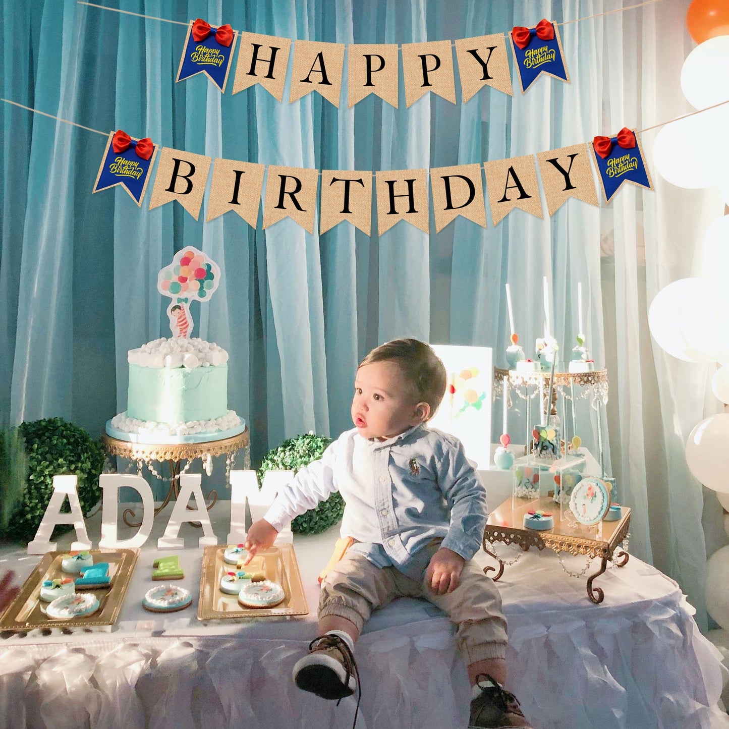 Personalized Happy Birthday Circus Banners