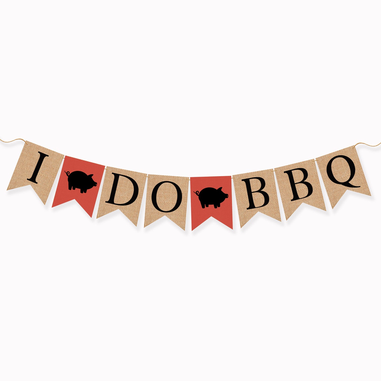 I Do BBQ Bunting Banner, rustic wedding decorations, barn wedding decor, photo props wedding, custom bunting banner garland