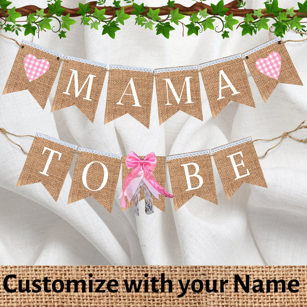 Mama to be banner, Mommy To Be Banner, Baby Shower Decor, Baby Girl Shower Banner