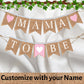 Mama to be banner, Baby shower Girl Bunting, Pink and white checkered Buffalo plaid Picnic theme Baby shower Gender reveal Bunting