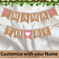 Mama to be banner, Baby shower Girl Bunting, Red and white checkered Buffalo plaid Picnic theme Baby shower Gender reveal Bunting