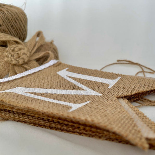 BASEBALL FIRST BIRTHDAY BURLAP BUNTING BANNER