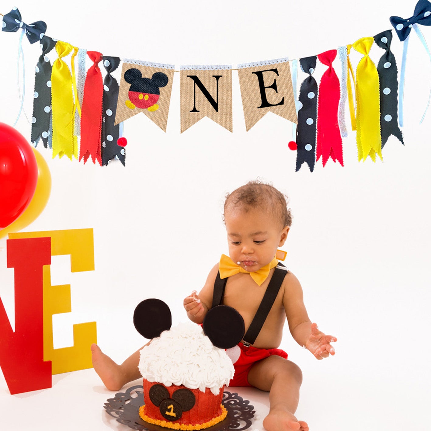 MICKEY ONE BANNER Highchair