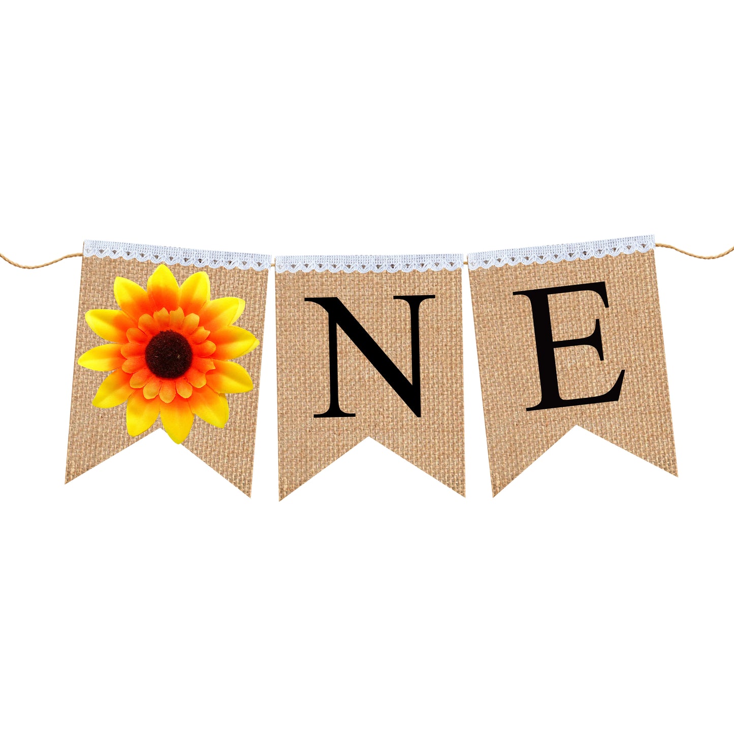 Sunflower BIRTHDAY One Highchair Banner - SUNFLOWER 1st Birthday, SUNFLOWER theme First Birthday party