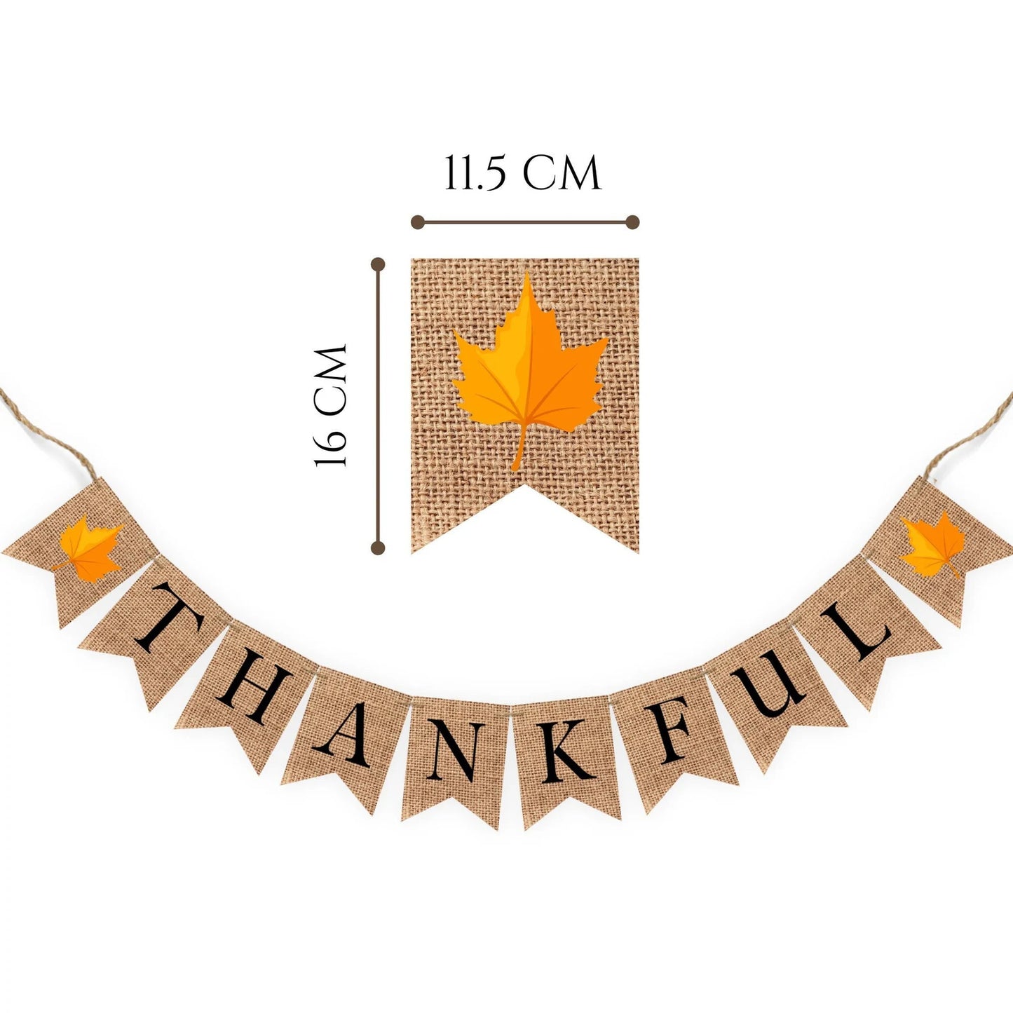 Thankful burlap banner Bunting - Fall Decor Fall Decorations Fall Home Decor Thanksgiving Decor Fall Banner Fall burlap signs Autumn Decor